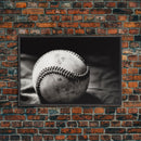 Framed Baseball Print, Black and White Baseball Picture, Sports Wall Decor, Boys Room Wall Decor, Baseball Player Gift, Baseball Nursery Art