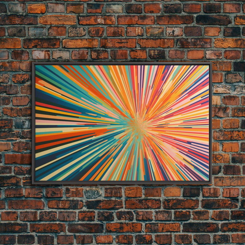 MCM Mid Century Modern Retro Canvas Print Mid Century Wall Art Large W