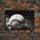 Framed Baseball Print, Black and White Baseball Picture, Sports Wall Decor, Boys Room Wall Decor, Baseball Player Gift, Baseball Nursery Art