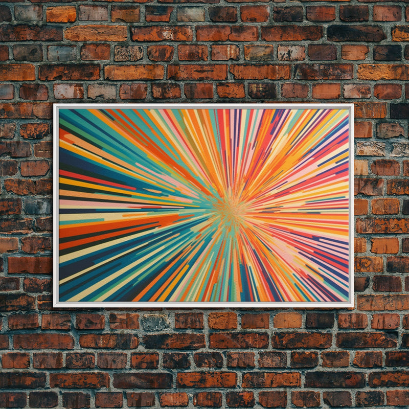 MCM Mid Century Modern Retro Canvas Print Mid Century Wall Art Large W