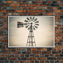 Rustic Farmhouse Home Decor, Windmill Photography Photo Print Art, Rustic Industrial Farmhouse Wall Art Picture, Country Landscape Picture
