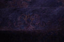 Custom Made Purple Traditional Floral Design Hand Tufted Overdyed Wool Area Rug