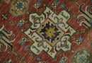 3x5, 4x6 and 10x14 Rust, Charcoal and Beige Hand Knotted Antique Serapi Wool Area Rug