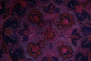 Overdyed Pink Traditional Floral Design Hand Tufted  Wool Area Rug