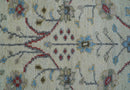 3x5 Hand knotted Beige And Blue Traditional Design Wool Area Rug
