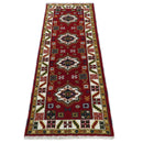 3x8 Runner Hand Knotted traditional Kazak Rust and Ivory Armenian Rug | KZA23