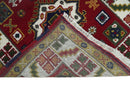 3x8 Runner Hand Knotted traditional Kazak Rust and Ivory Armenian Rug | KZA23