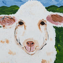 Jennifer The Sheep Canvas Painting | 12" x 12" | The Painted Attic