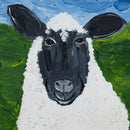 Jessica The Sheep Canvas Painting | 12" x 12" | The Painted Attic