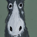 Wesley The Goat Easel Painting | 4" x 6" | The Painted Attic