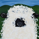 Normon The Sheep Canvas Painting | 8" x 8" | The Pained Attic