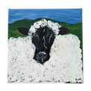 Bob the Brick Sheep Canvas Painting | 8" x 8" | The Painted Attic