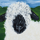 Clarence The Sheep Canvas Painting | 10" x 10" | The Painted Attic