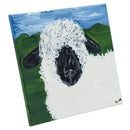 Clarence The Sheep Canvas Painting | 10" x 10" | The Painted Attic