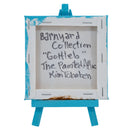 Gottleb the Goat Easel Canvas Painting | 4" x 4" | The Painted Attic