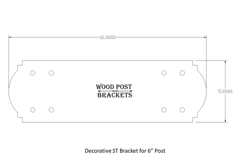Crowned Brackets for 6x6 Dimensional Lumber