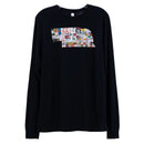 Nebraska License Plate Black Long Sleeve Shirt