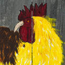 Thomas The Rooster | 10.5 X 9 | Old Wood Canvas | The Painted Attic