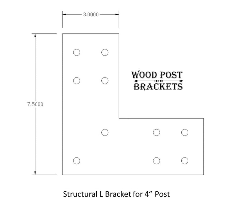 Industrial Style Brackets for 4x4 Dimensional Lumber