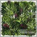 Artificial Plants Green Wall Panel - <b>TROPICAL</b> - 3.3' x 3.3' - | DECKO VERDURE (10.89 sq. feet panel)