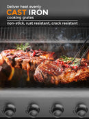 3 & 4-Burner Propane Gas Grills with Side Burners, for Outdoor Cooking, BBQ, Patio, Camping