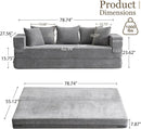 4 In 1 Convertible Folding Sofa Bed With Pillows
