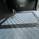 Garage Tile Ramp Edge for Interlocking PP Flooring - High End Polypropylene | 100% Recyclable | DECKO DURANTE (15.8" x 2.4" x 0.7")