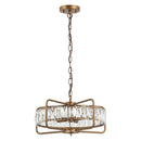 4-Light Modern 17 Inch Crystal Pendant Light