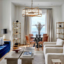 4-Light Modern 17 Inch Crystal Pendant Light