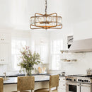 4-Light Modern 17 Inch Crystal Pendant Light