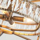 4-Light Modern 17 Inch Crystal Pendant Light