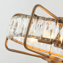 4-Light Modern 17 Inch Crystal Pendant Light