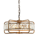 4-Light Modern 17 Inch Crystal Pendant Light