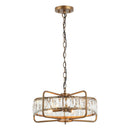 4-Light Modern 17 Inch Crystal Pendant Light
