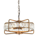 4-Light Modern 17 Inch Crystal Pendant Light