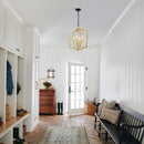 4 Light Farmhouse Chandelier Hanging Lights Pendant with Modern Design