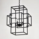 4 Light Farmhouse Hanging Lights Indoor with Adjustable Height