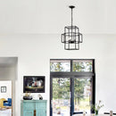 4 Light Farmhouse Hanging Lights Indoor with Adjustable Height