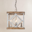 4-Light Farmhouse White Pendant Lighting