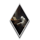 Dark Academia Ghost Playing The Piano, Haunted Wall Art, Spooky Season Halloween Decor