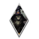 The Wizard Cat, Framed Canvas Print, Halloween Decoration, Witchy Home Decor