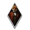 The Victorian Gentleman Business Fox, Framed Canvas or Canvas Print, Halloween Decor, Dark Academia, Funny Halloween Decorations