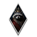 The King Raccoon, Framed Canvas Art Print, The King Of The Trash Pandas, Funny Halloween Victorian Art