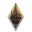 Elderly Witch Coven Portrait Diamond Shaped Art Canvas Embossed Print Witchcore Halloween Dark Academia Gothic Wall Art Decor