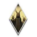 The Cult Of The Deer, Creepy Halloween Wall Art, Canvas Textured Print, Occult Art, Dark Academia, Creepy Photography