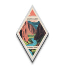 Black Canyon of the Gunnison Diamond Shaped Travel Poster Canvas Art Print, Canvas Wall Art, Travel Gift, Colorado Travel Art
