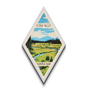 Kobuk Valley National Park Diamond Formed Travel Poster Canvas Artwork Print, Canvas Wall Art, Travel Gift, Alaska Travel Art