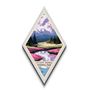 Mount Rainier National Park Diamond Shaped Travel Poster Canvas Art Print, Canvas Wall Art, Travel Gift, Washington Travel Art