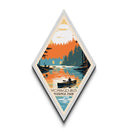 Voyageurs National Park Diamond Formed Adventure Poster Wall Art Art Print, Canvas Wall Art, Travel Gift, Minnesota Travel Art