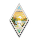 Voyageurs National Park Diamond Shaped Travel Poster Canvas Artwork Print, Canvas Wall Art, Travel Gift, Minnesota Travel Art